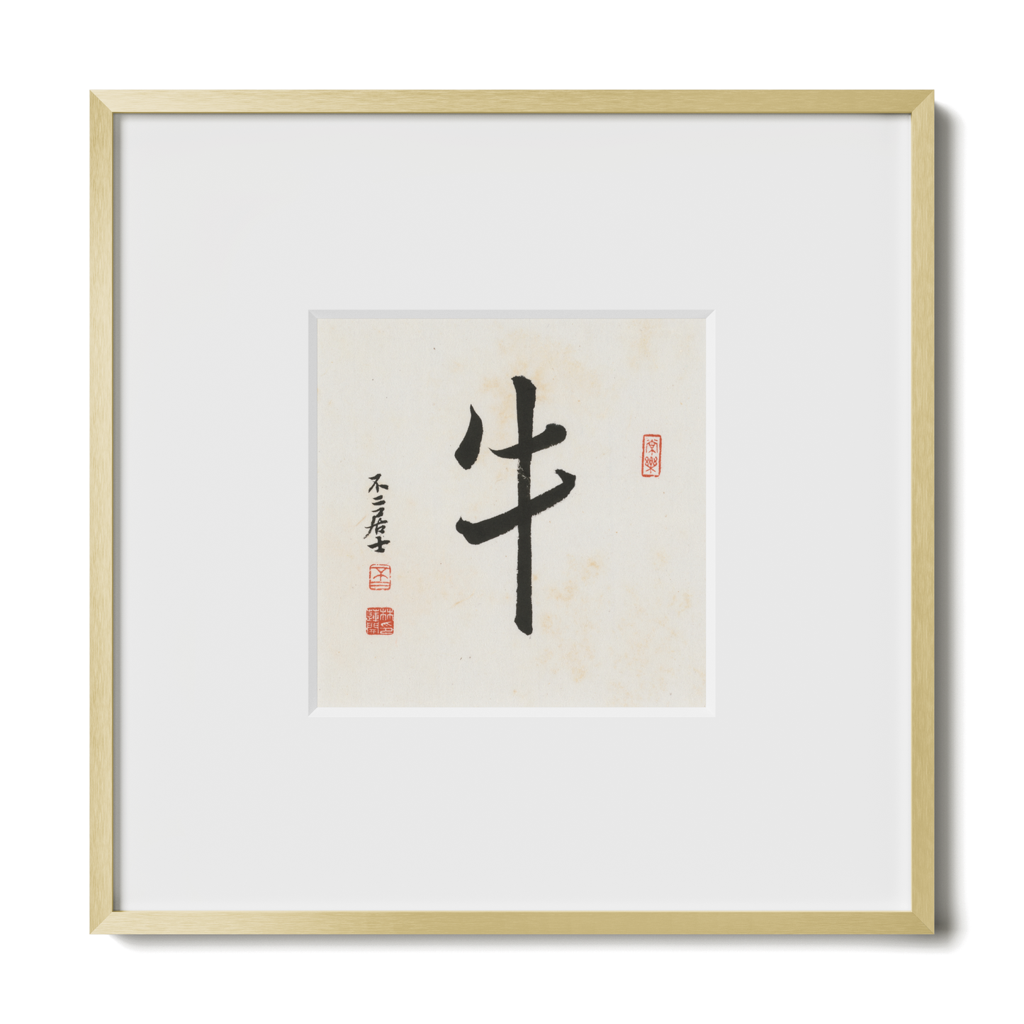 Thumbnail Label: 10X10" Gold Premium Metal | Gallery Source: Transparent