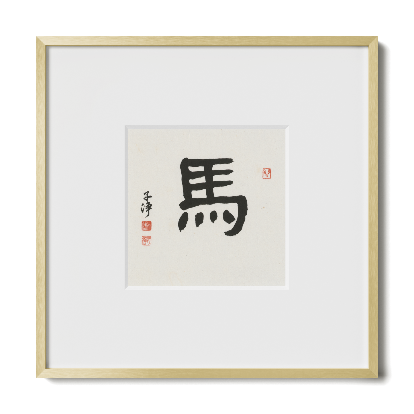 Thumbnail Label: 10X10" Gold Premium Metal | Gallery Source: Transparent