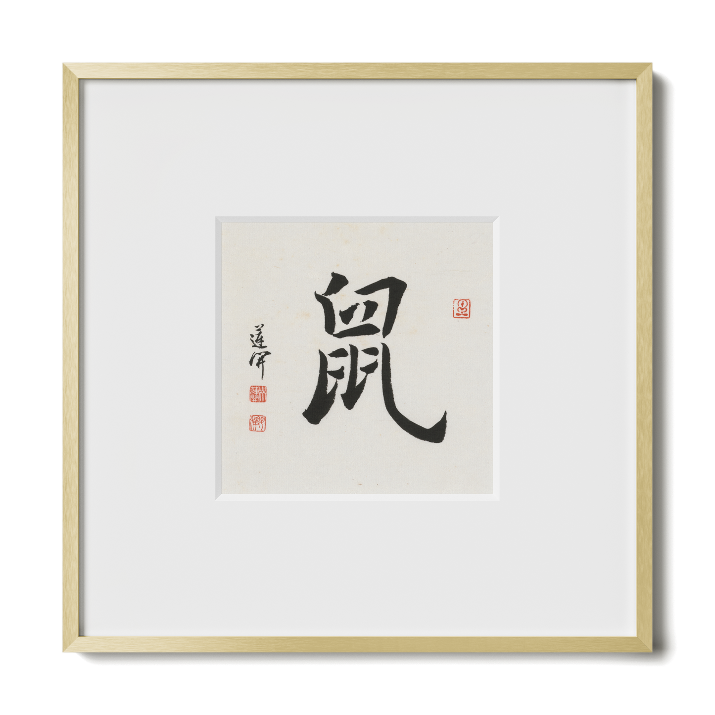 Thumbnail Label: 10X10" Gold Premium Metal