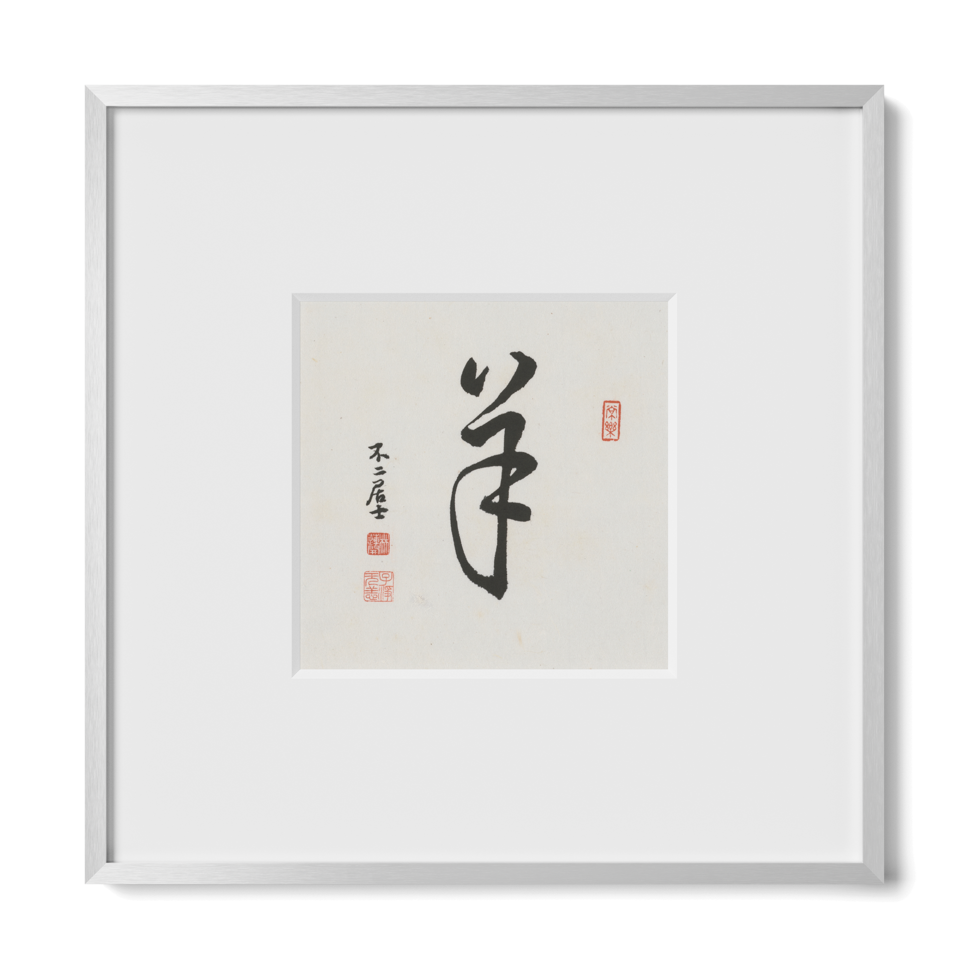 Thumbnail Label: 10X10" Silver Premium Metal | Gallery Source: Transparent