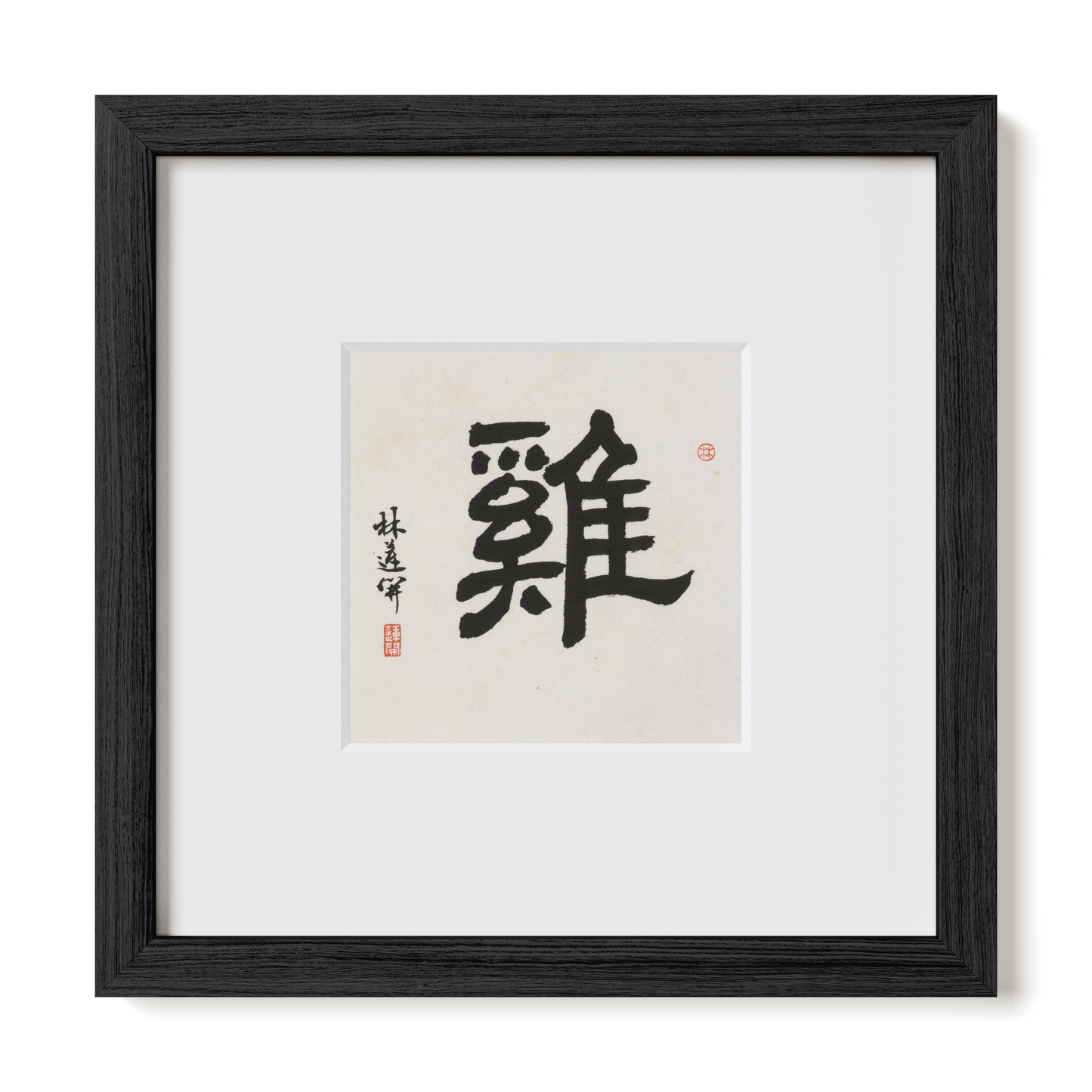 Thumbnail Label: 10X10" Black Premium Oak | Gallery Source: Transparent