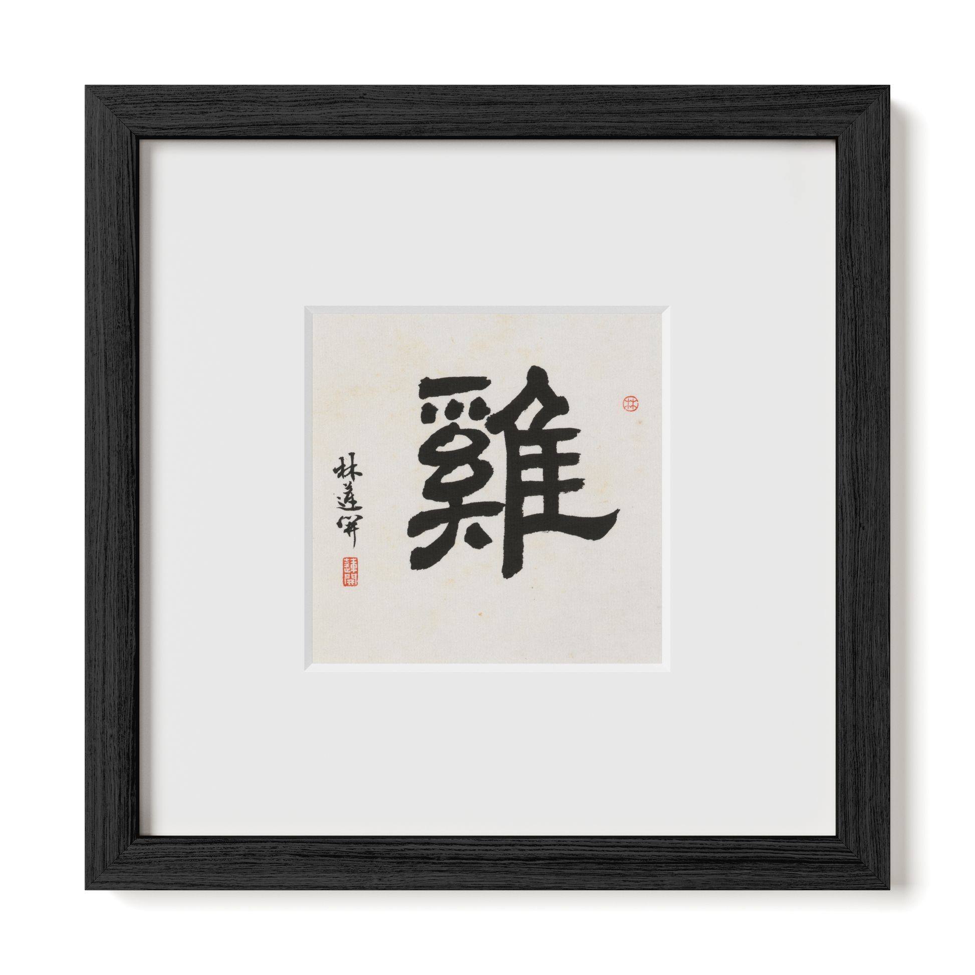 Thumbnail Label: 10X10" Black Premium Oak | Gallery Source: Transparent