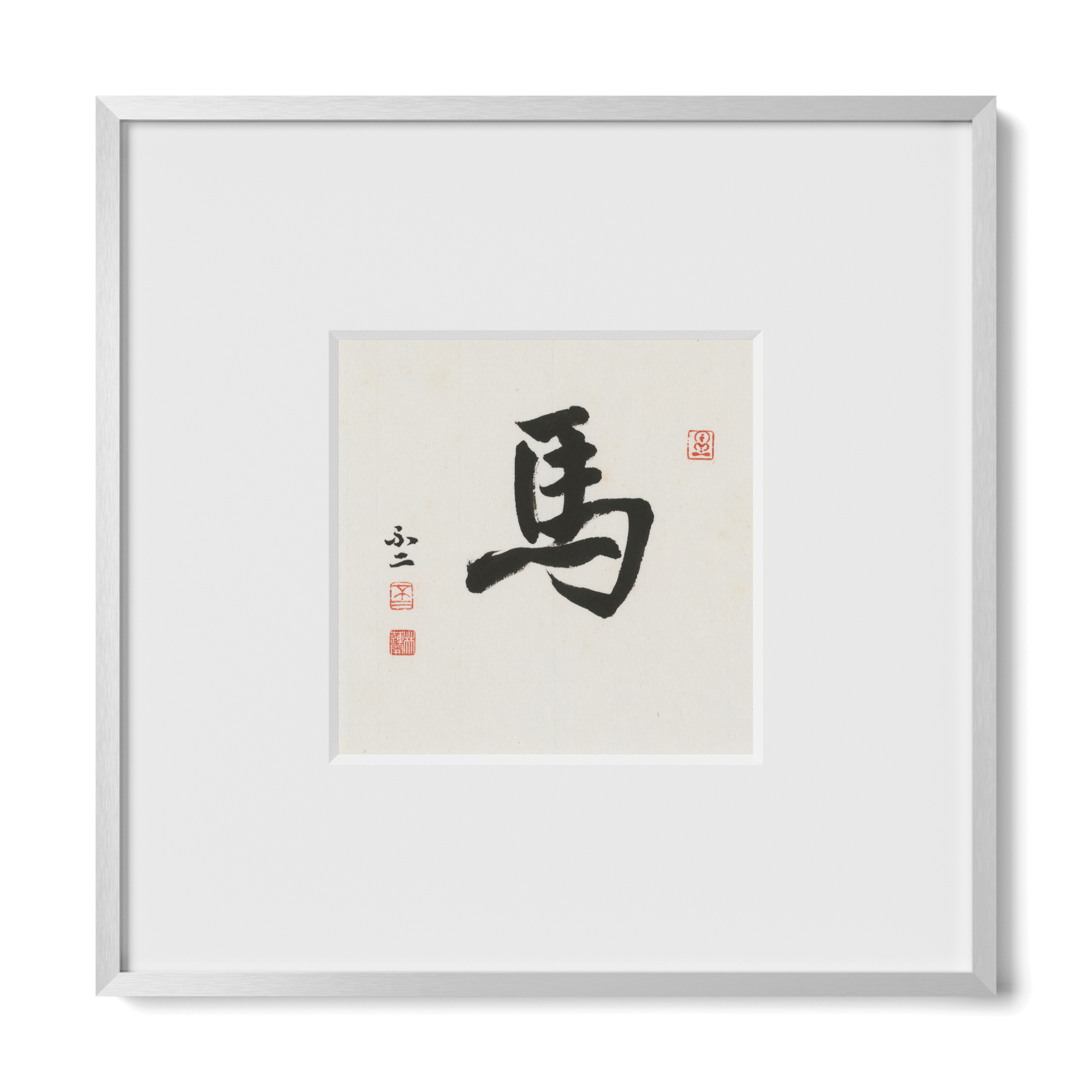 Thumbnail Label: 10X10" Silver Premium Metal | Gallery Source: Transparent