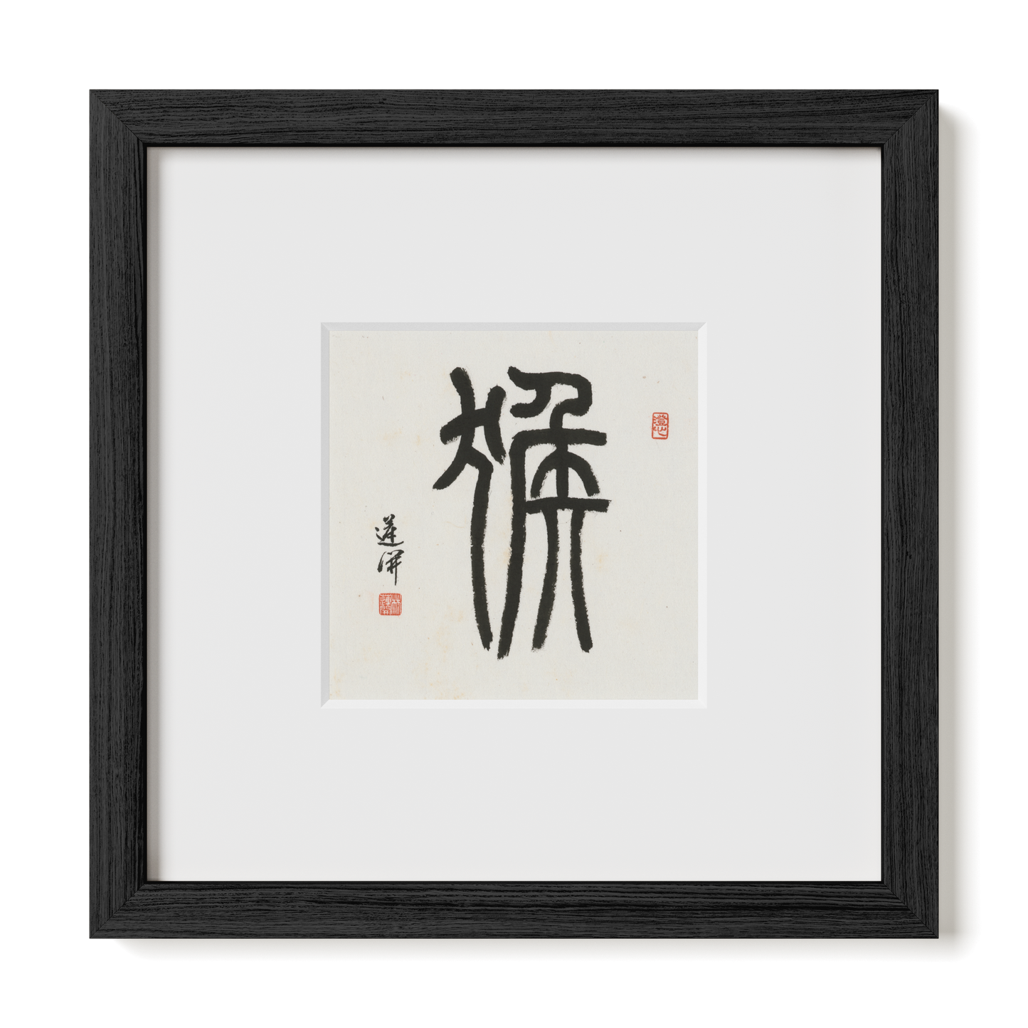 Thumbnail Label: 10X10" Black Premium Oak | Gallery Source: Transparent