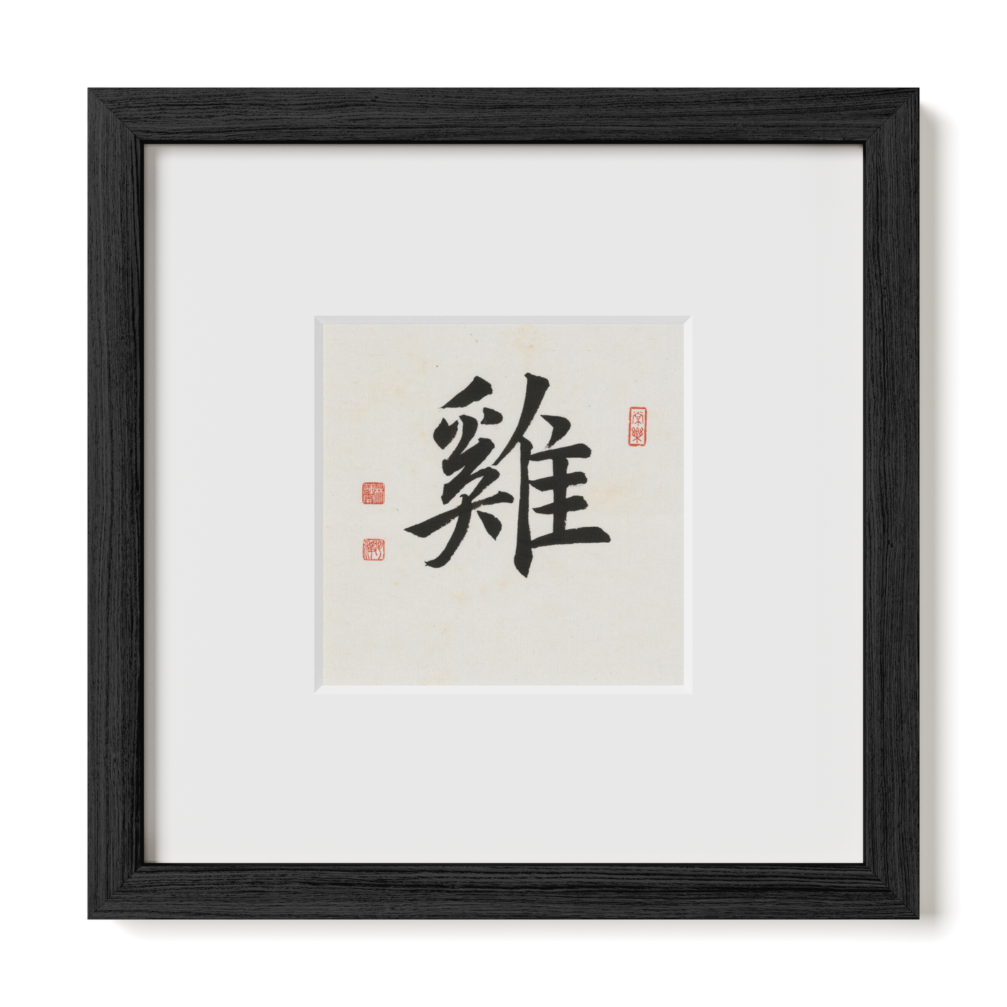 Thumbnail Label: 10X10" Black Premium Oak | Gallery Source: Transparent