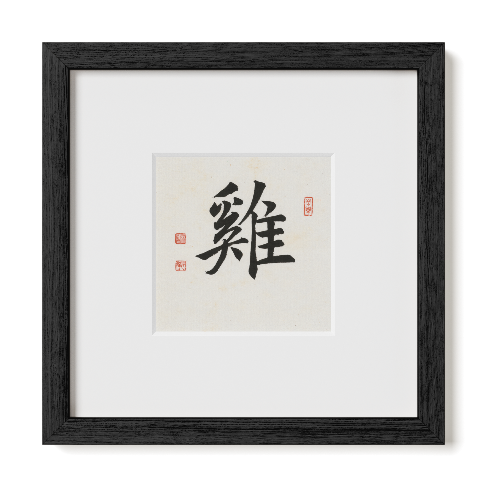 Thumbnail Label: 10X10" Black Premium Oak | Gallery Source: Transparent