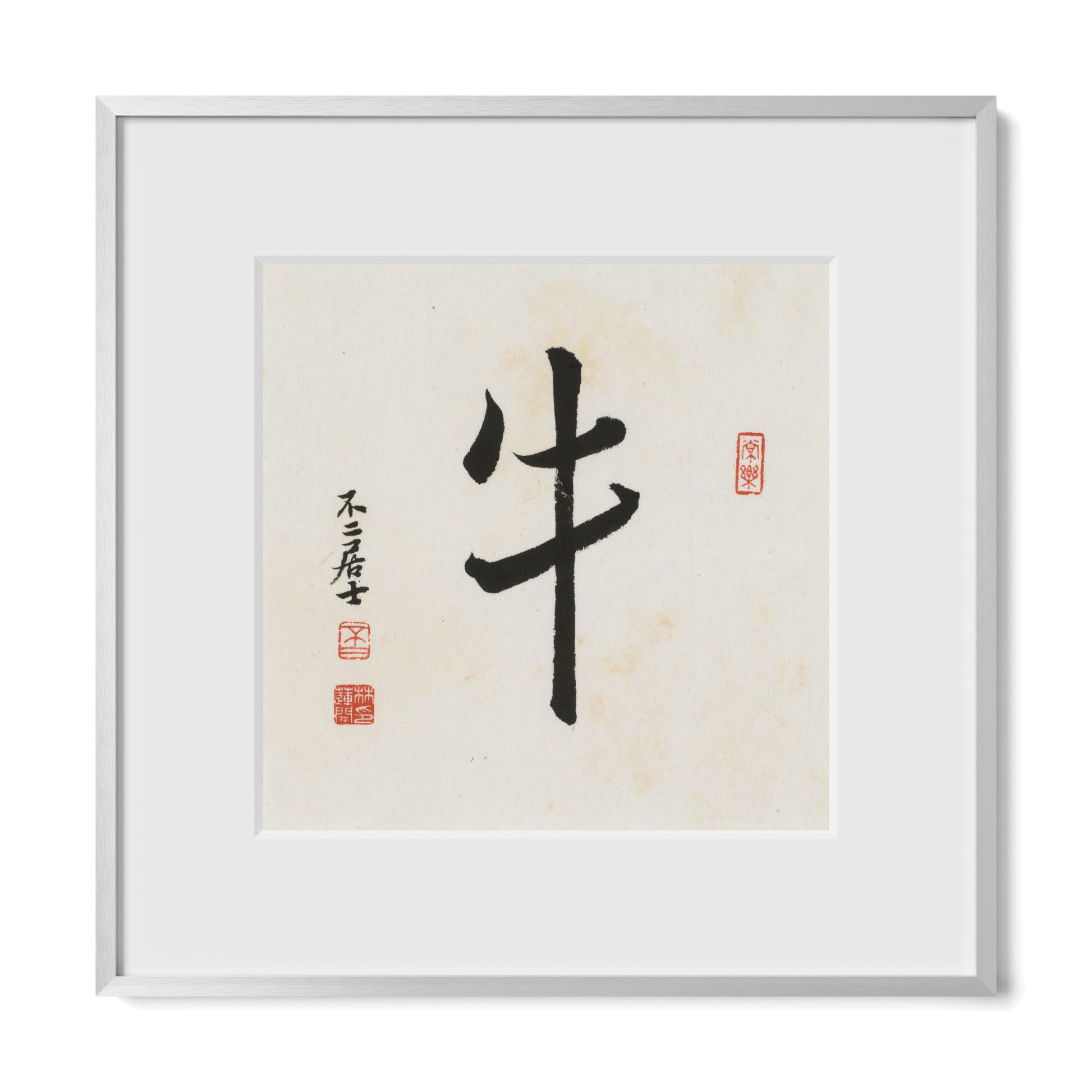 Thumbnail Label: 12X12" Silver Premium Metal | Gallery Source: Transparent