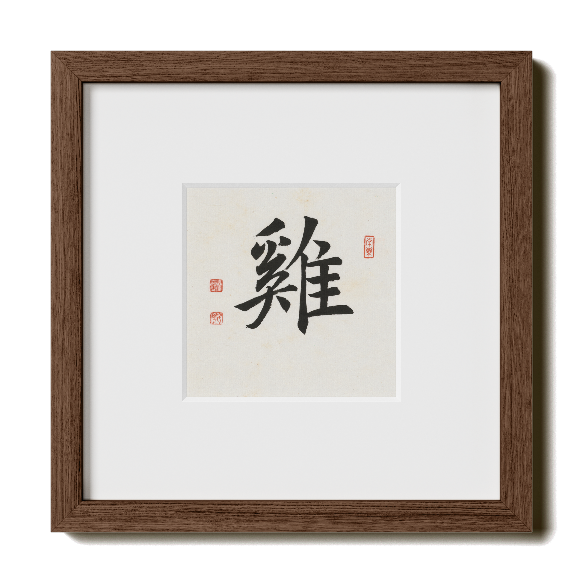 Thumbnail Label: 10X10" Walnut Premium Oak | Gallery Source: Transparent