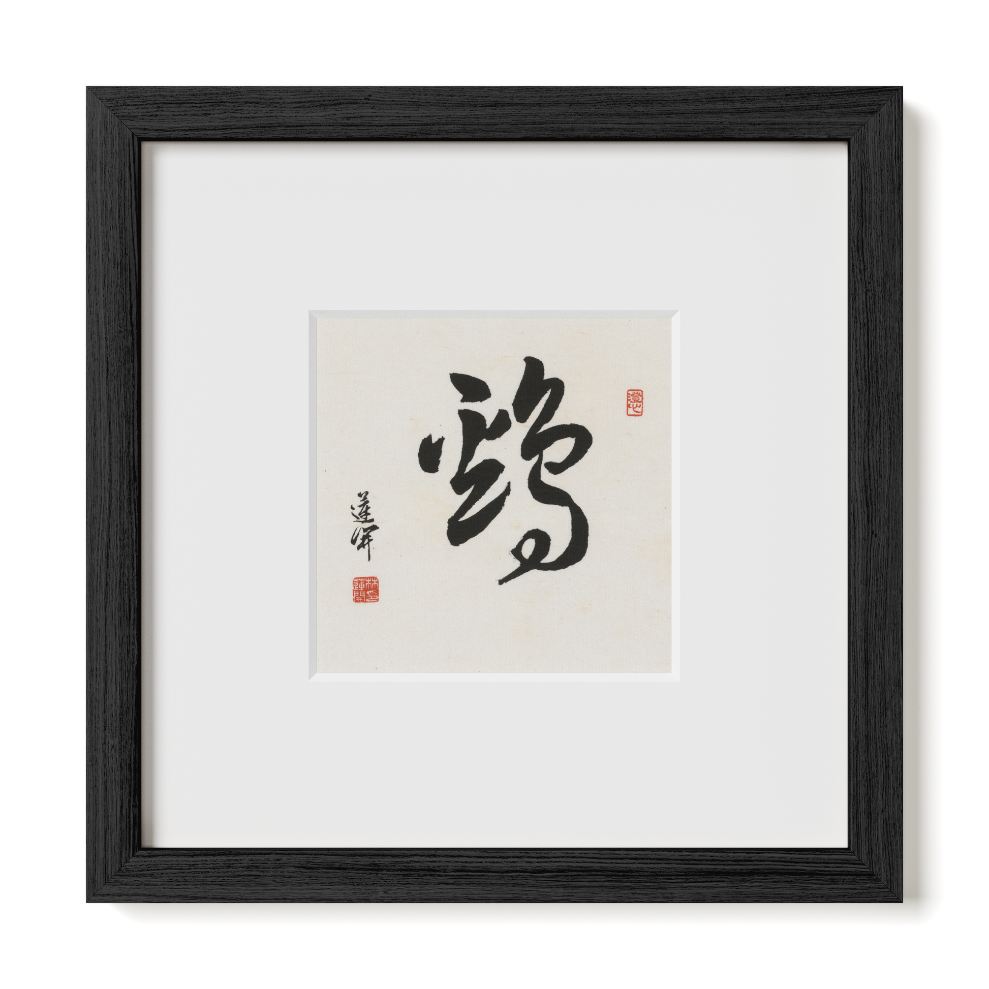 Thumbnail Label: 10X10" Black Premium Oak | Gallery Source: Transparent