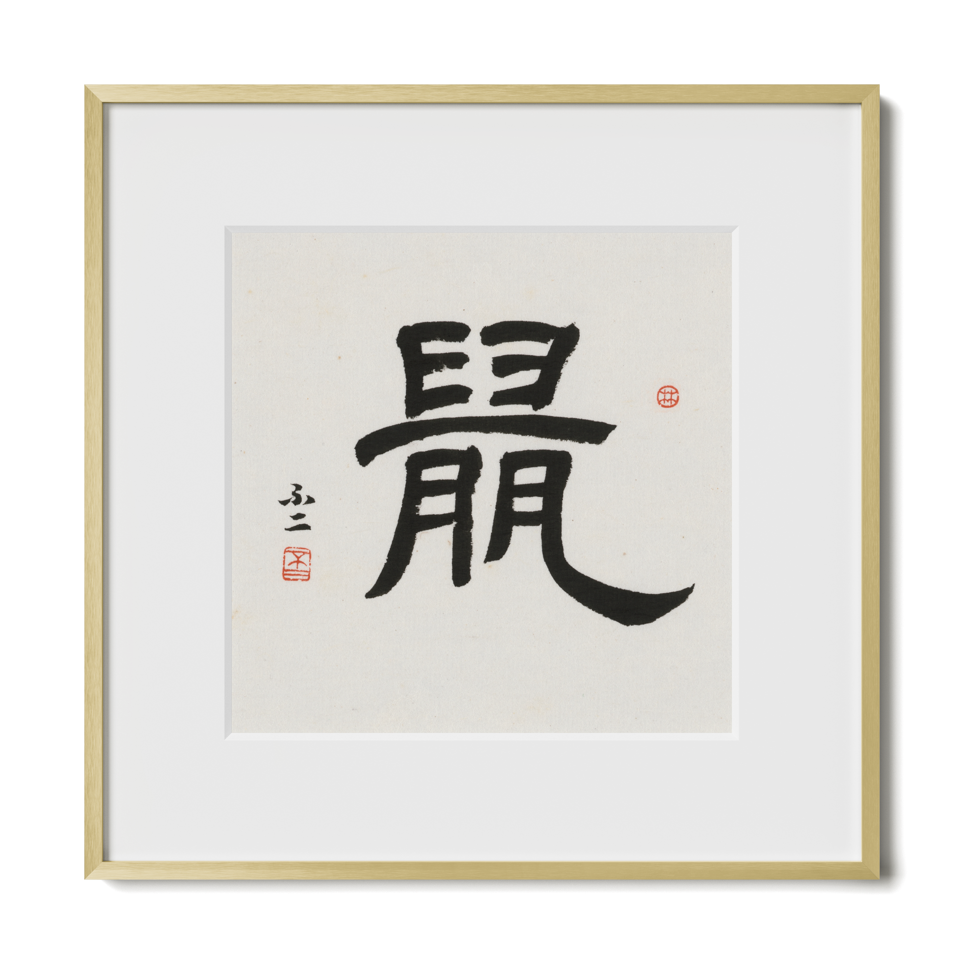 Thumbnail Label: 12X12" Gold Premium Metal