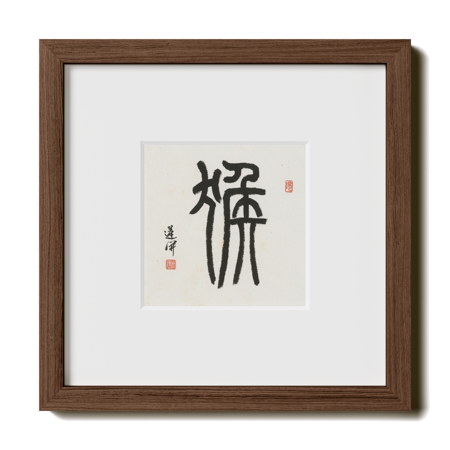 Thumbnail Label: 10X10" Walnut Premium Oak | Gallery Source: Transparent