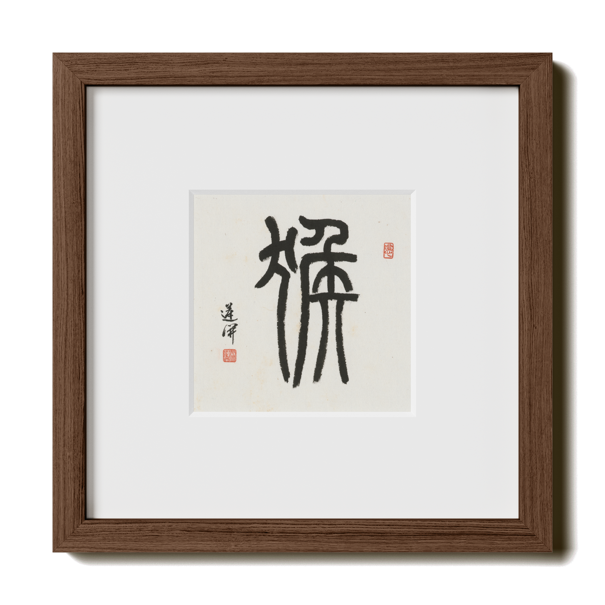 Thumbnail Label: 10X10" Walnut Premium Oak | Gallery Source: Transparent