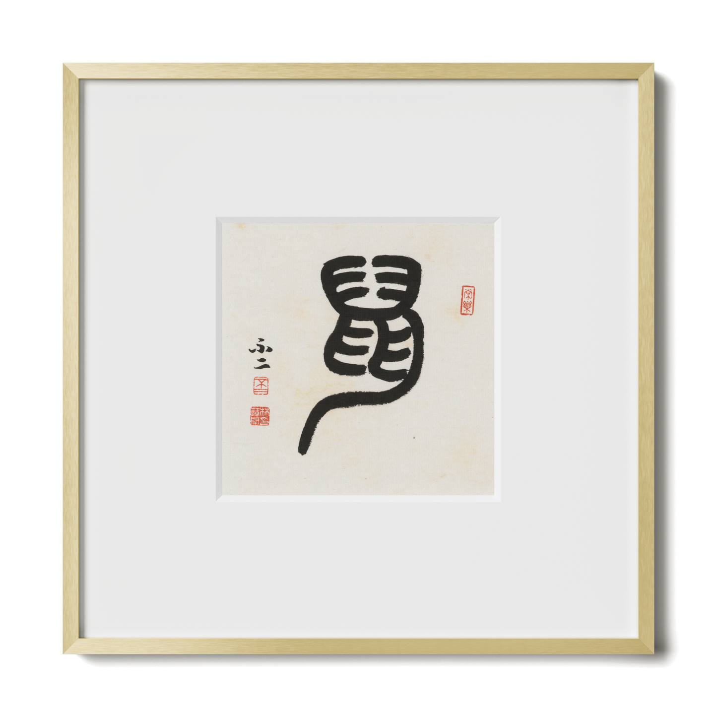 Thumbnail Label: 10X10" Gold Premium Metal