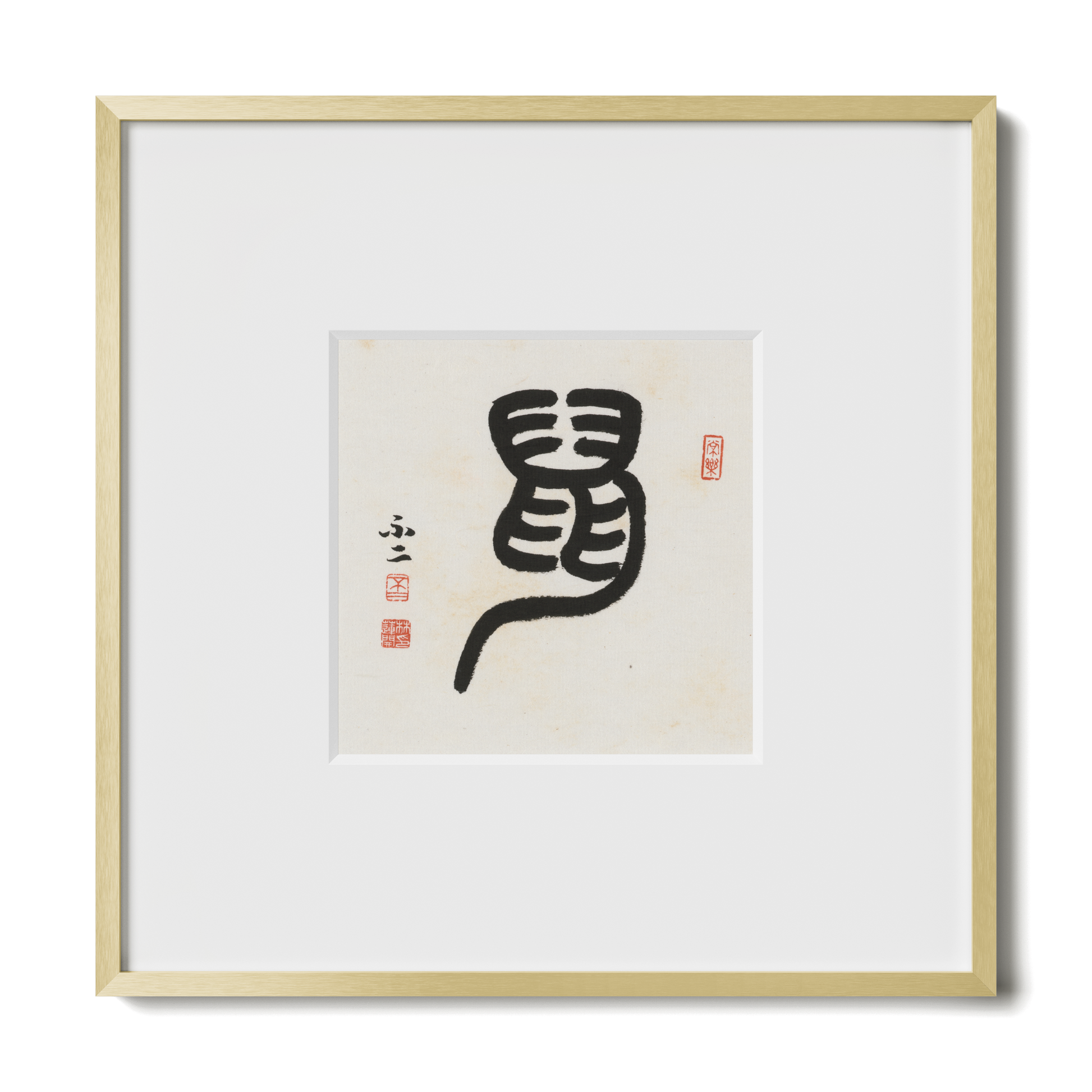 Thumbnail Label: 10X10" Gold Premium Metal