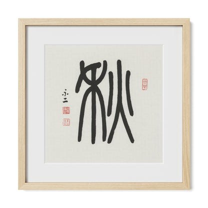 Autumn | 秋 (Qiū, Seal Script)