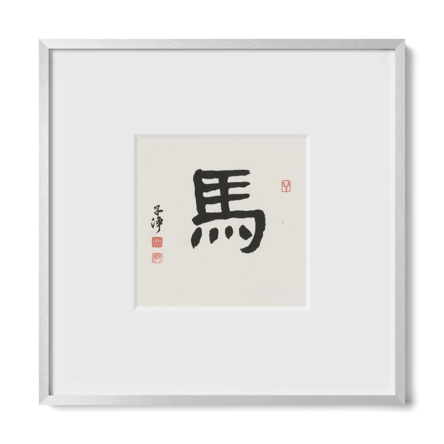 Thumbnail Label: 10X10" Silver Premium Metal | Gallery Source: Transparent