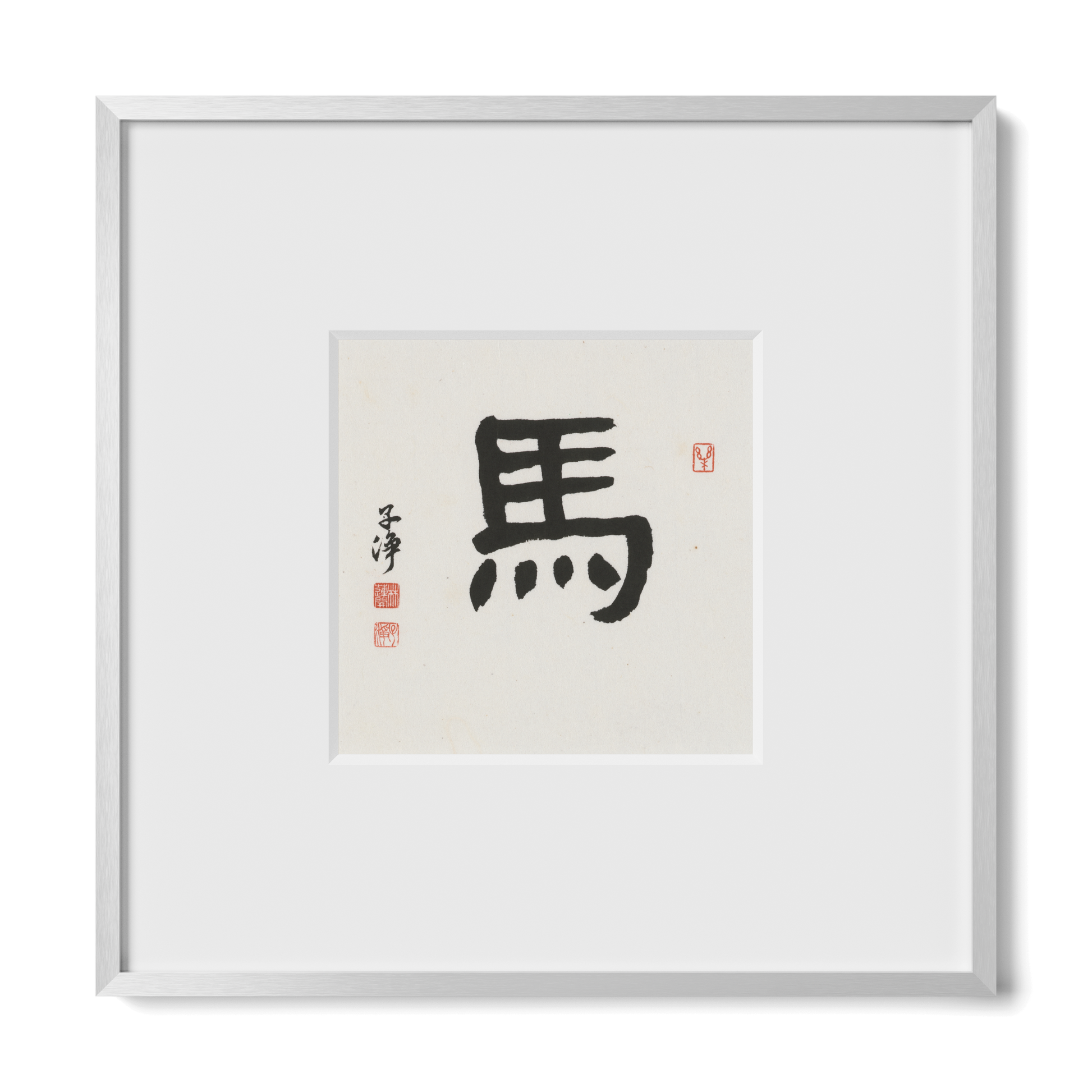 Thumbnail Label: 10X10" Silver Premium Metal | Gallery Source: Transparent