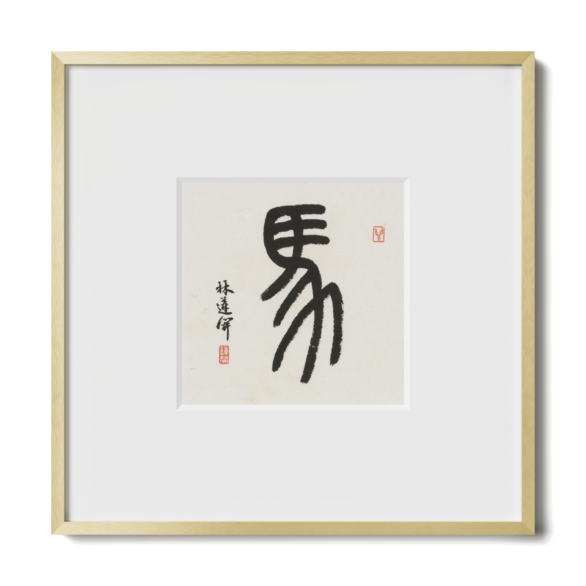Thumbnail Label: 10X10" Gold Premium Metal | Gallery Source: Transparent