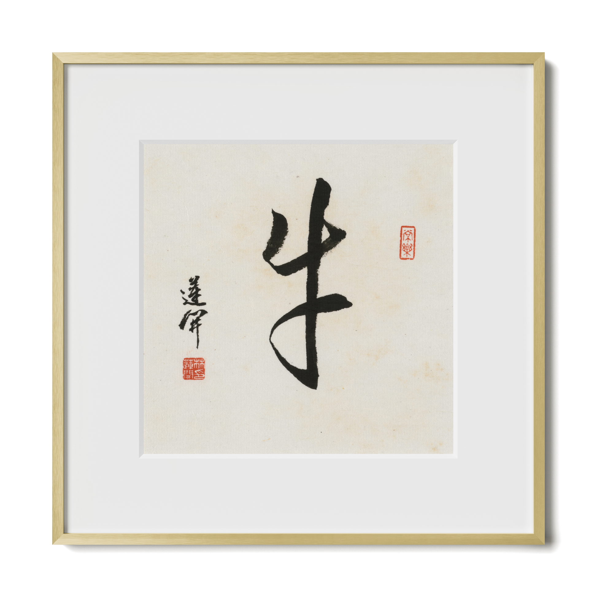 Thumbnail Label: 12X12" Gold Premium Metal | Gallery Source: Transparent