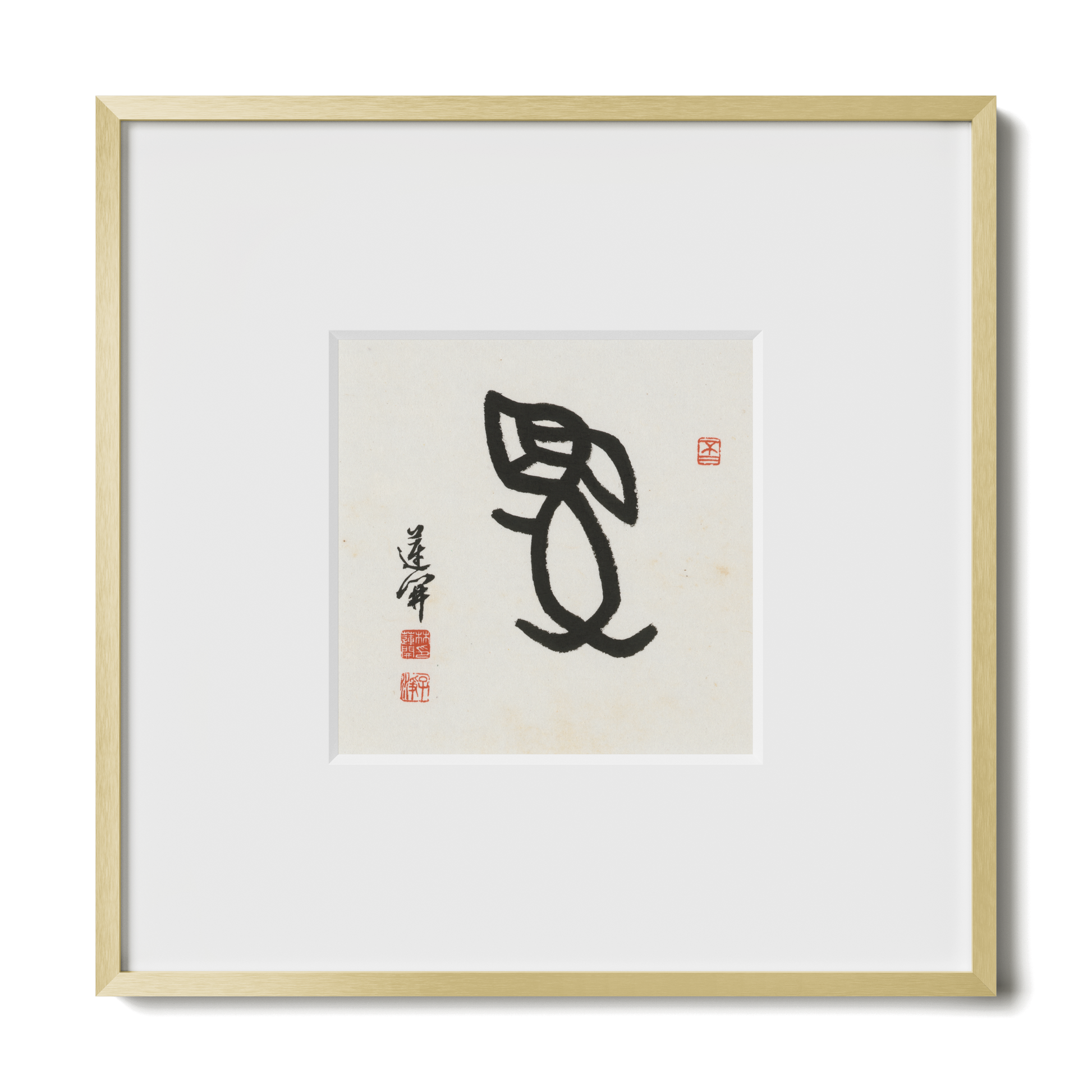 Thumbnail Label: 10X10" Gold Premium Metal | Gallery Source: Transparent