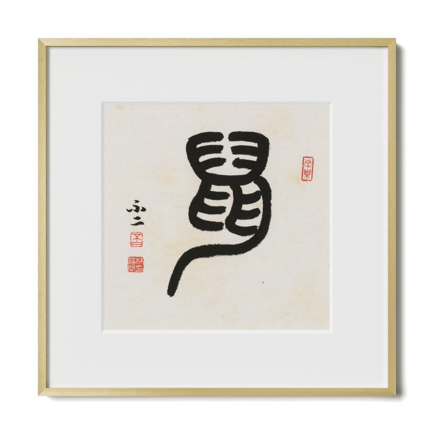 Thumbnail Label: 12X12" Gold Premium Metal