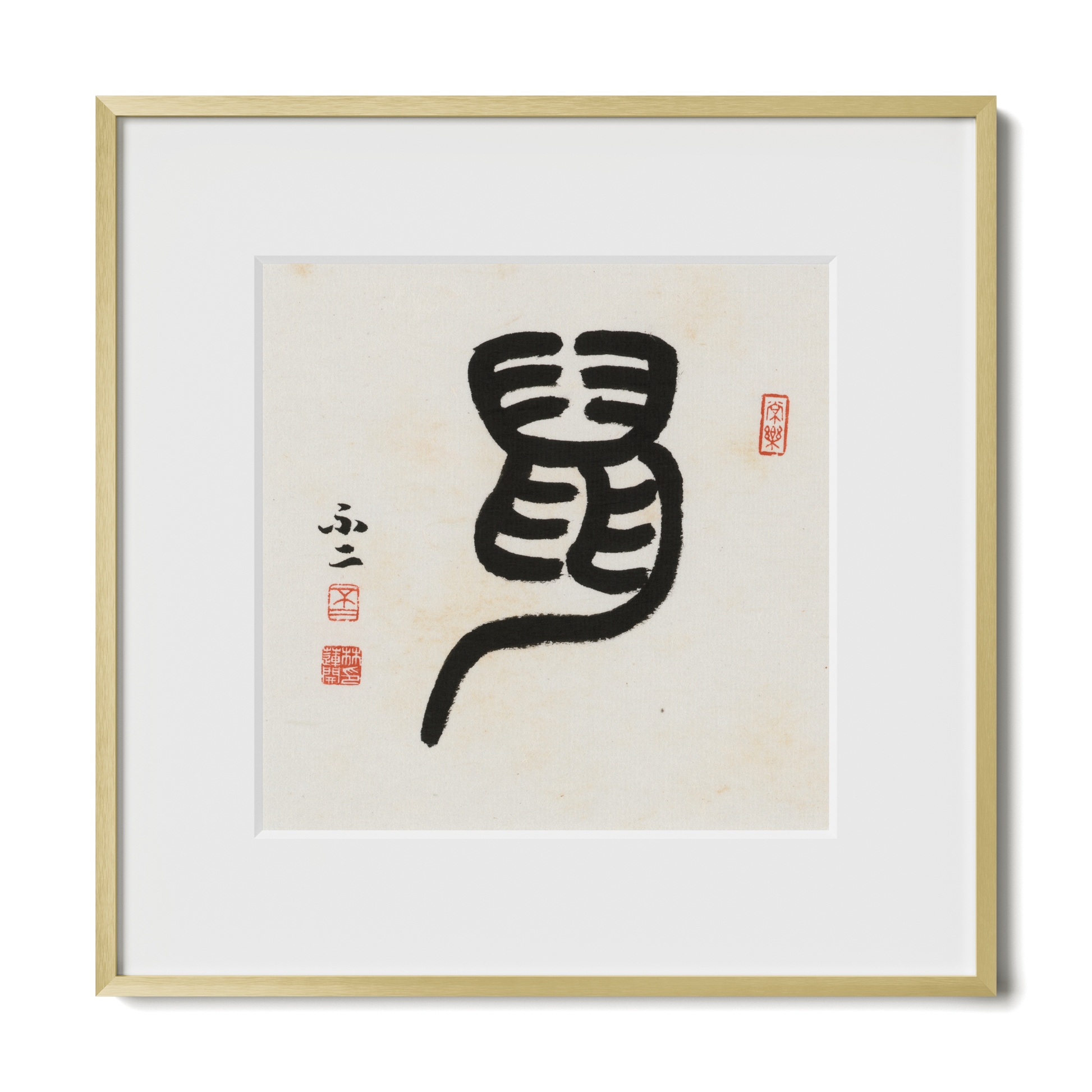 Thumbnail Label: 12X12" Gold Premium Metal