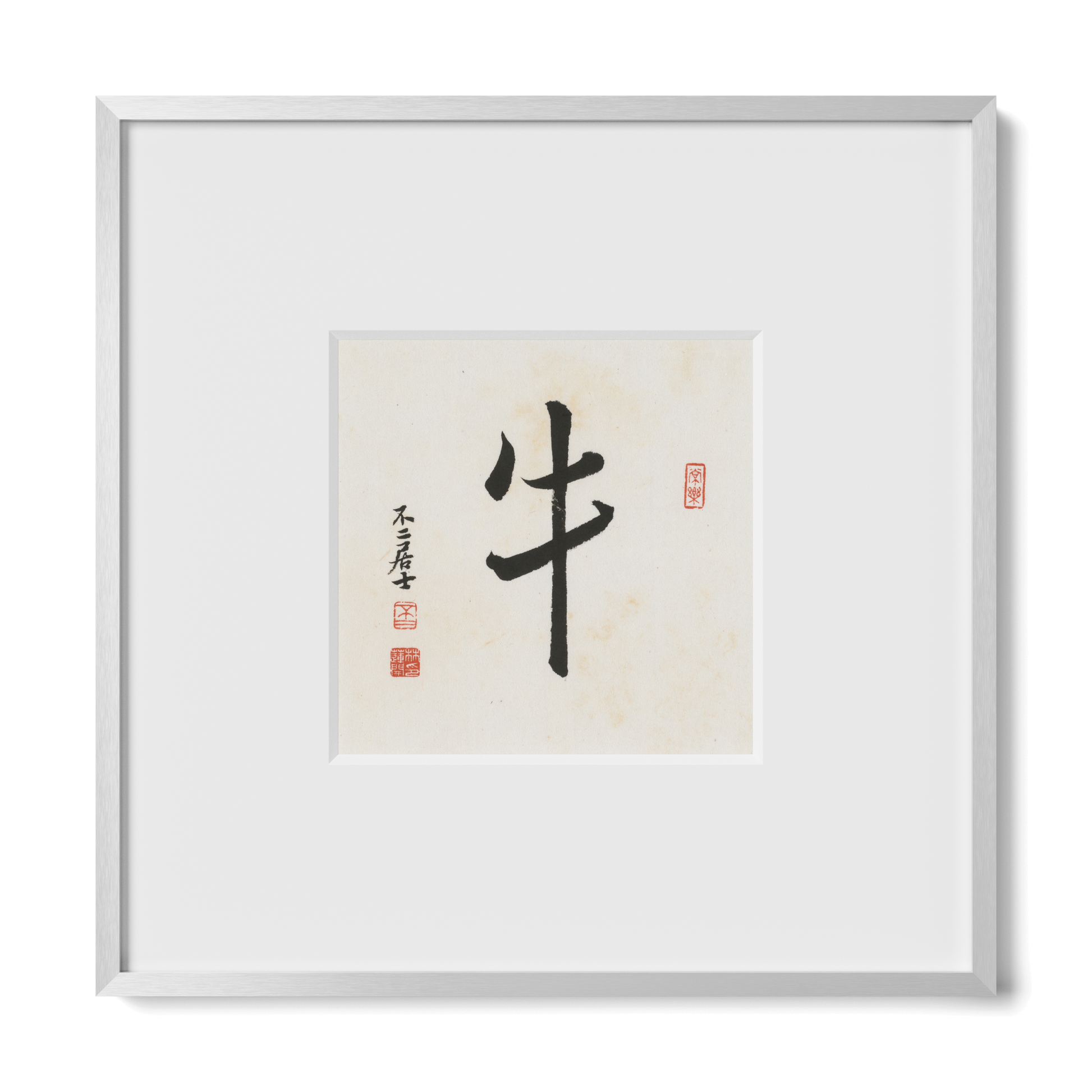 Thumbnail Label: 10X10" Silver Premium Metal | Gallery Source: Transparent