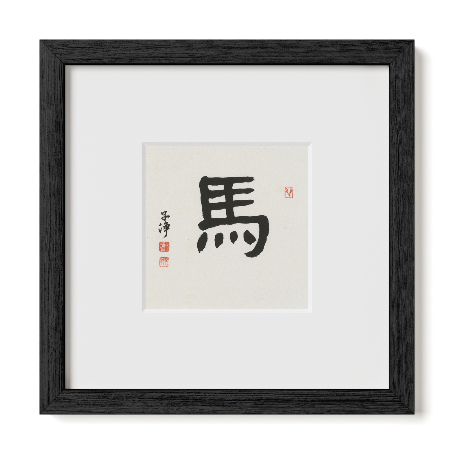 Thumbnail Label: 10X10" Black Premium Oak | Gallery Source: Transparent
