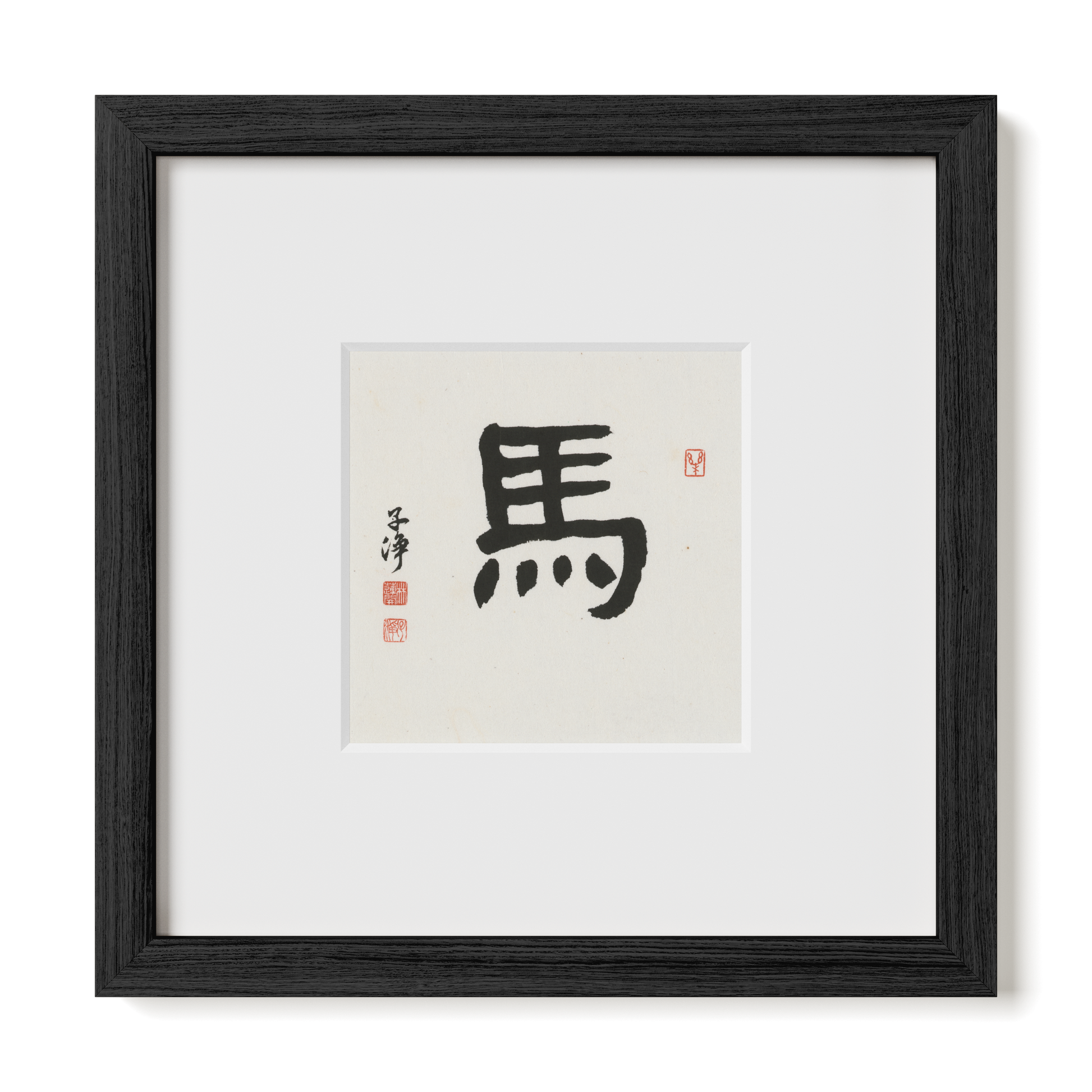 Thumbnail Label: 10X10" Black Premium Oak | Gallery Source: Transparent