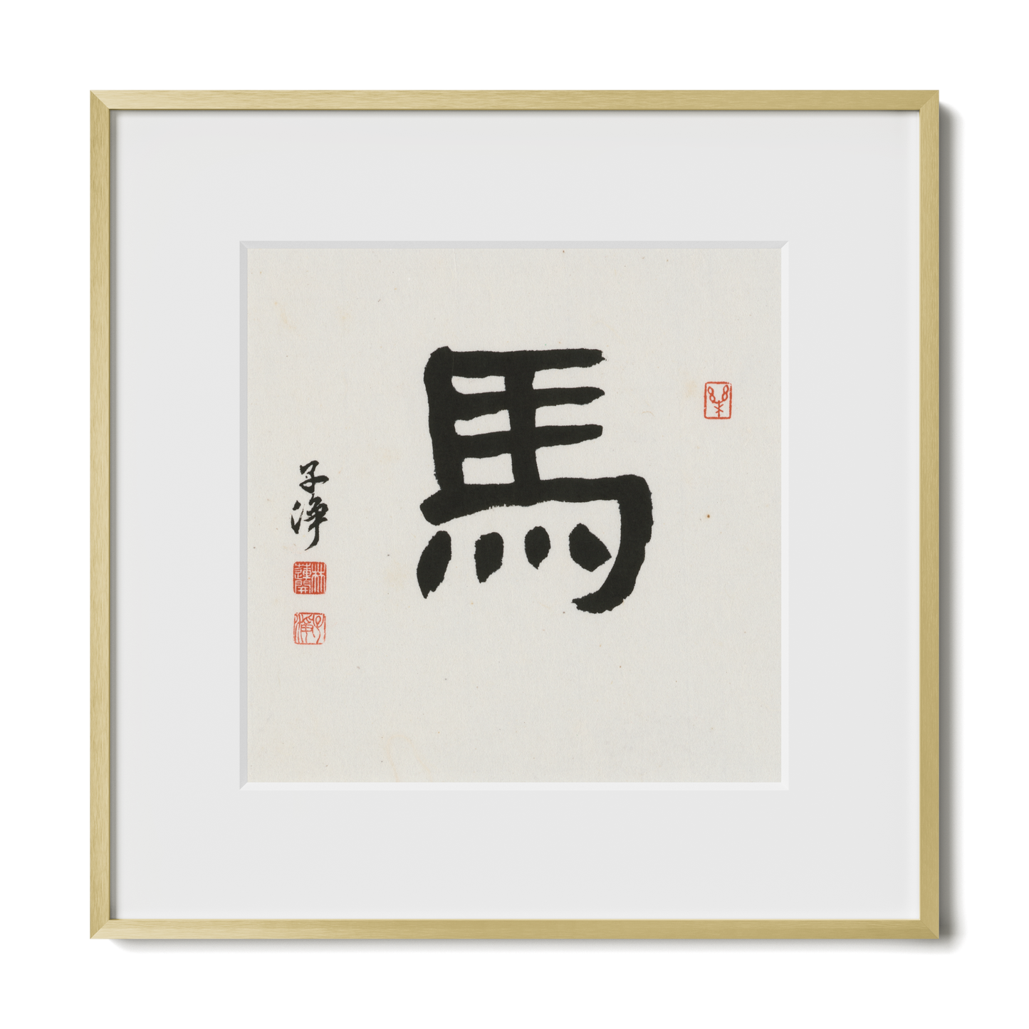 Thumbnail Label: 12X12" Gold Premium Metal | Gallery Source: Transparent