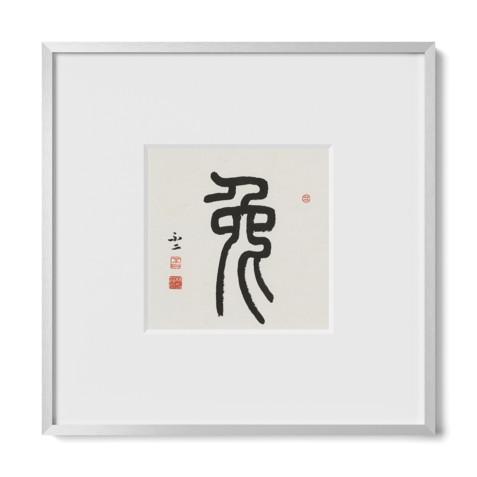 Thumbnail Label: 10X10" Silver Premium Metal | Gallery Source: Transparent