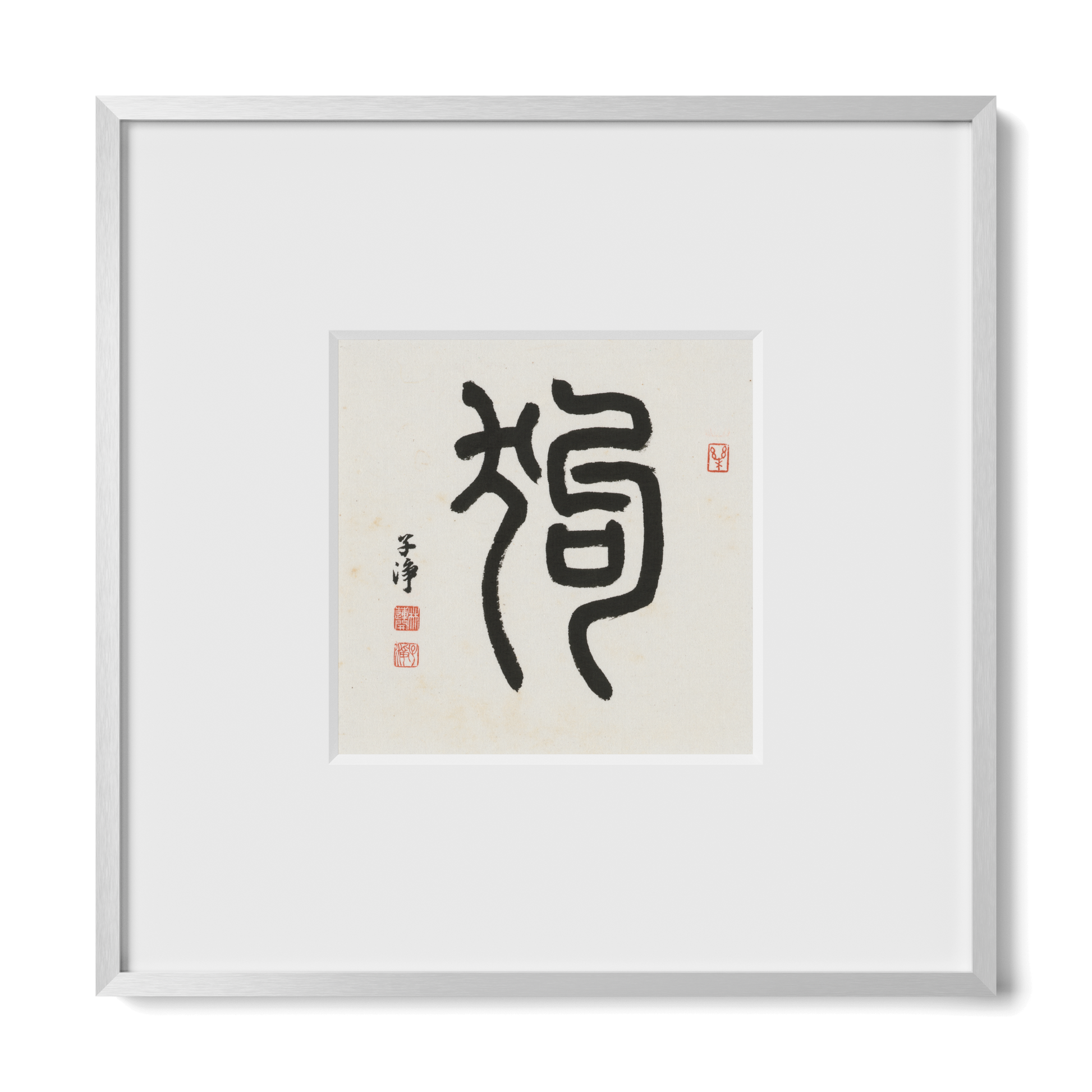 Thumbnail Label: 10X10" Silver Premium Metal | Gallery Source: Transparent