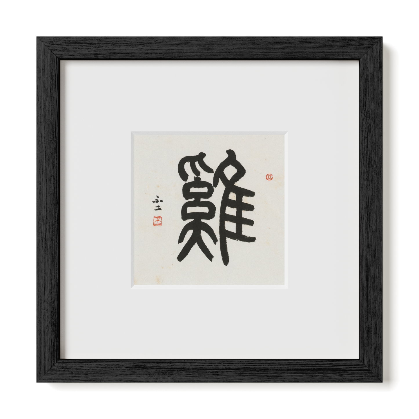 Thumbnail Label: 10X10" Black Premium Oak | Gallery Source: Transparent
