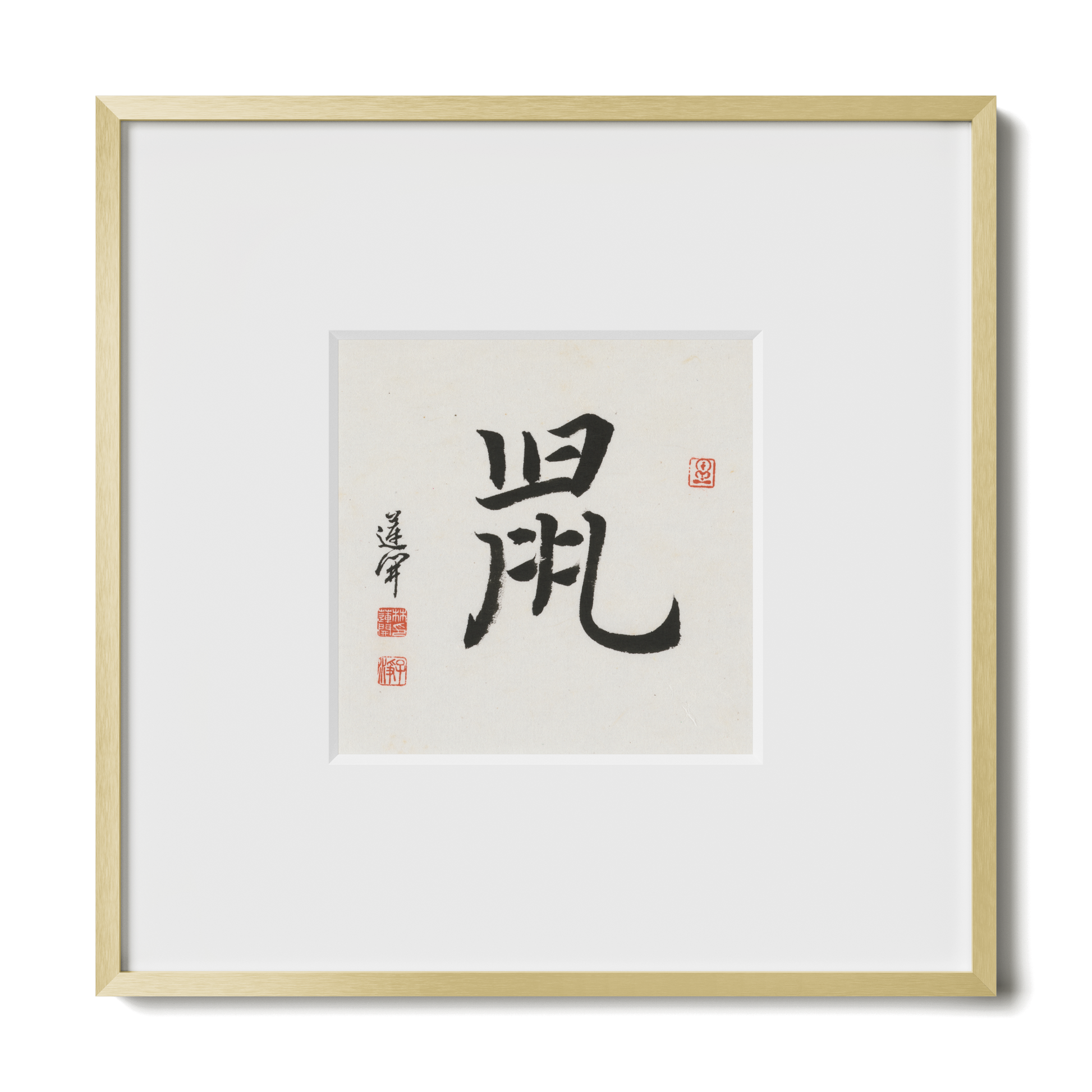 Thumbnail Label: 10X10" Gold Premium Metal