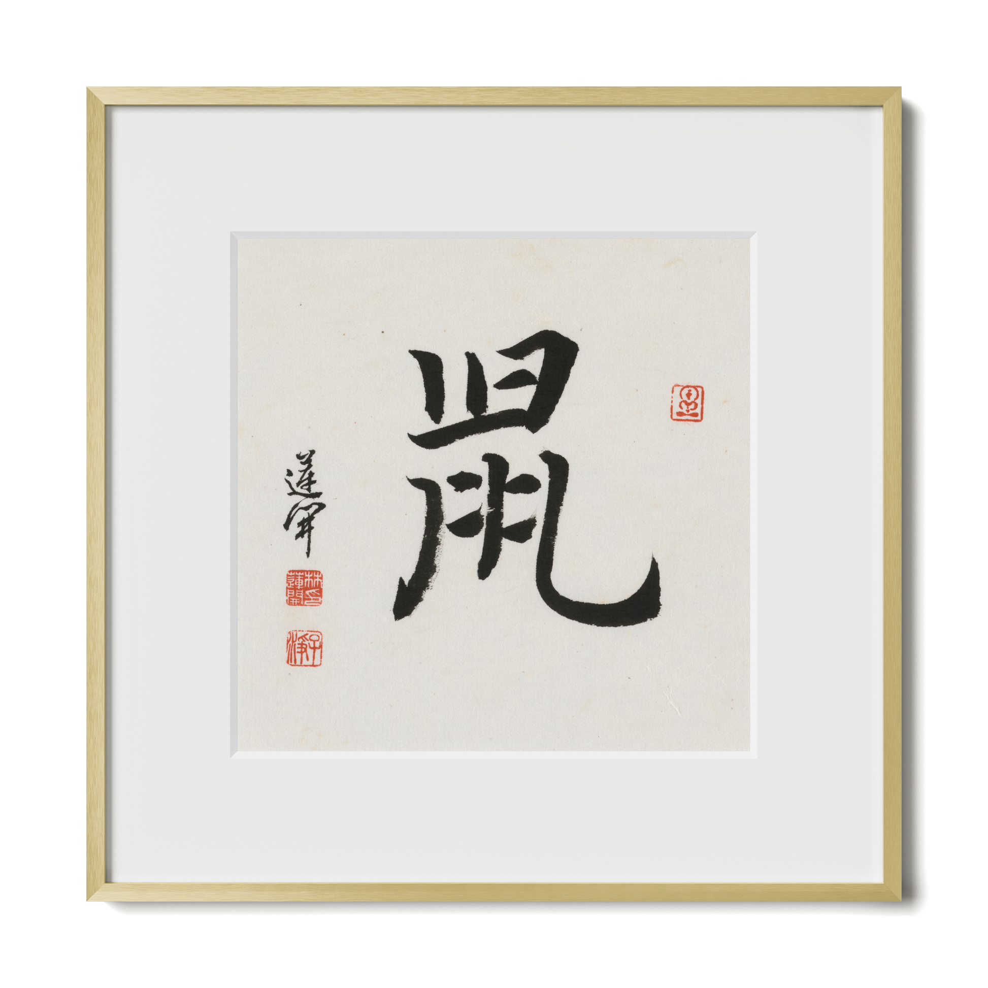 Thumbnail Label: 12X12" Gold Premium Metal
