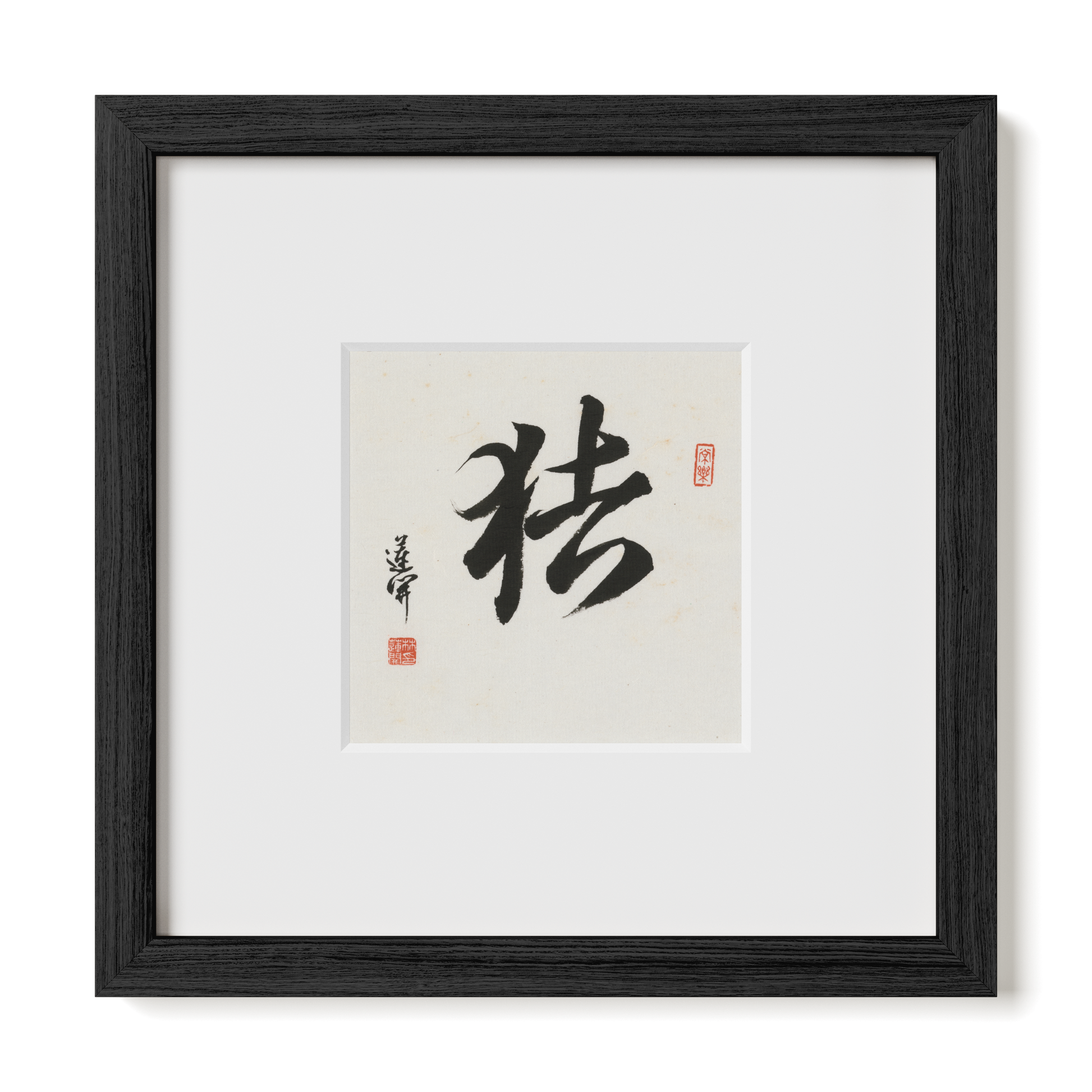 Thumbnail Label: 10X10" Black Premium Oak | Gallery Source: Transparent