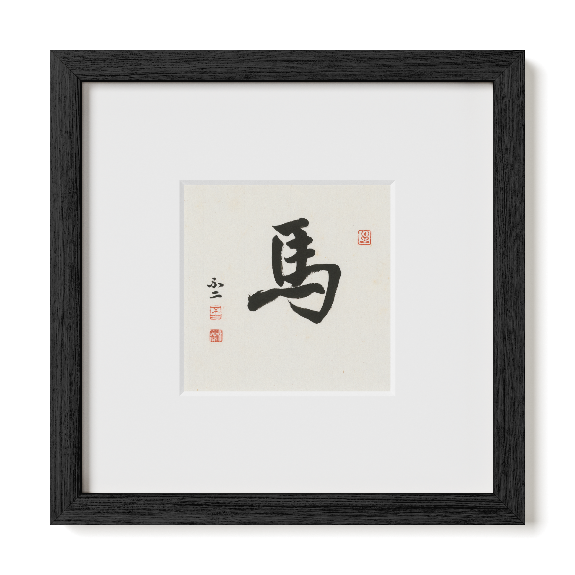 Thumbnail Label: 10X10" Black Premium Oak | Gallery Source: Transparent