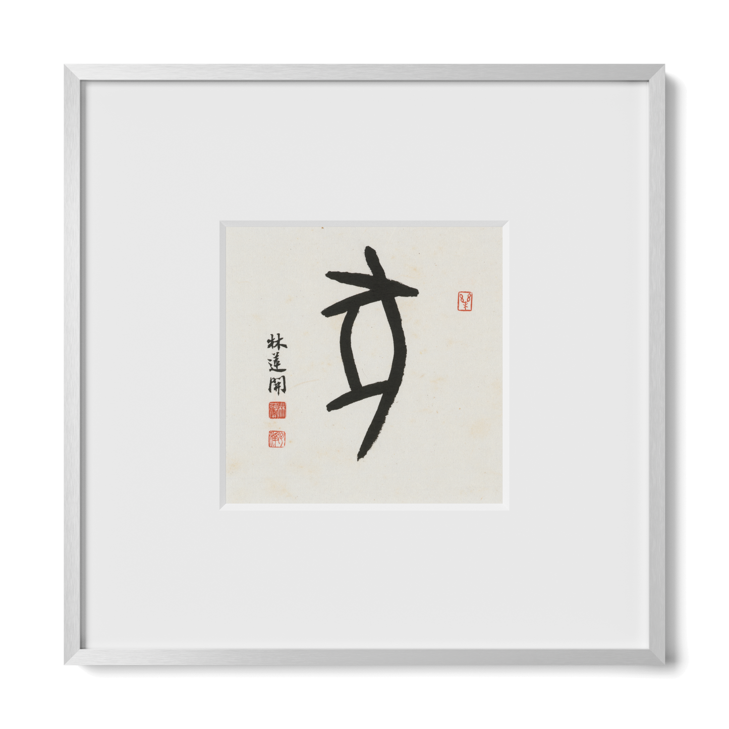 Thumbnail Label: 10X10" Silver Premium Metal | Gallery Source: Transparent
