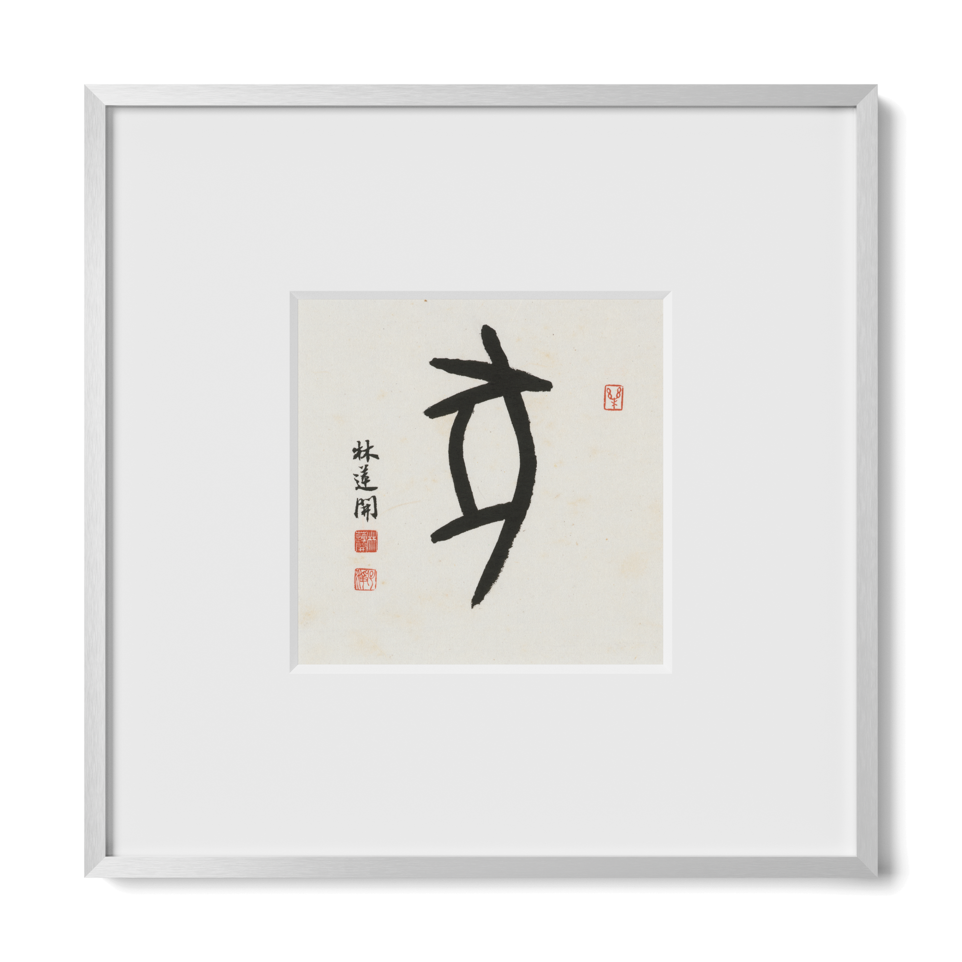 Thumbnail Label: 10X10" Silver Premium Metal | Gallery Source: Transparent