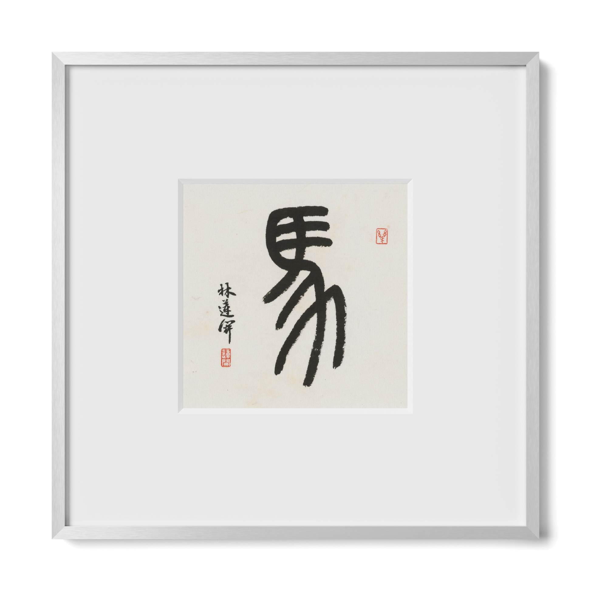 Thumbnail Label: 10X10" Silver Premium Metal | Gallery Source: Transparent