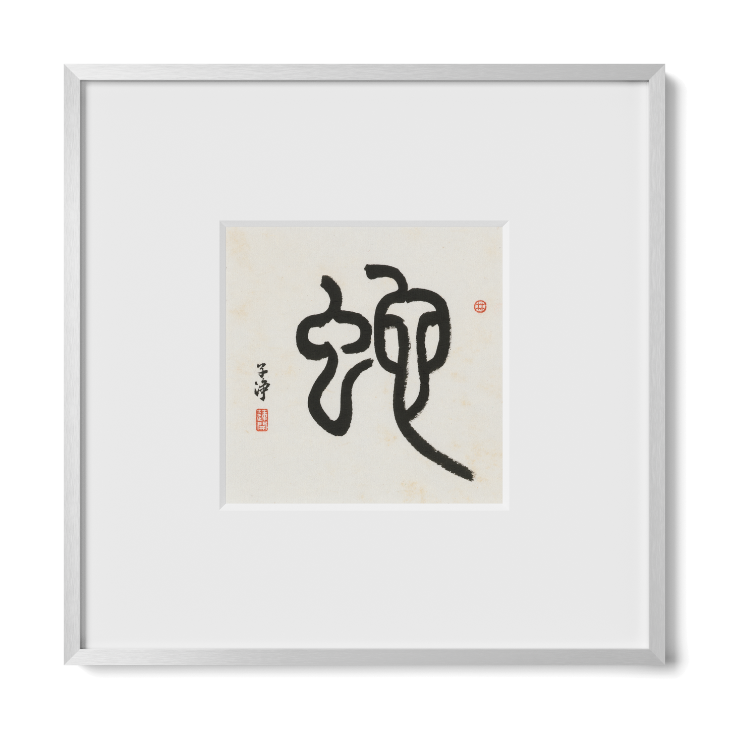 Thumbnail Label: 10X10" Silver Premium Metal | Gallery Source: Transparent