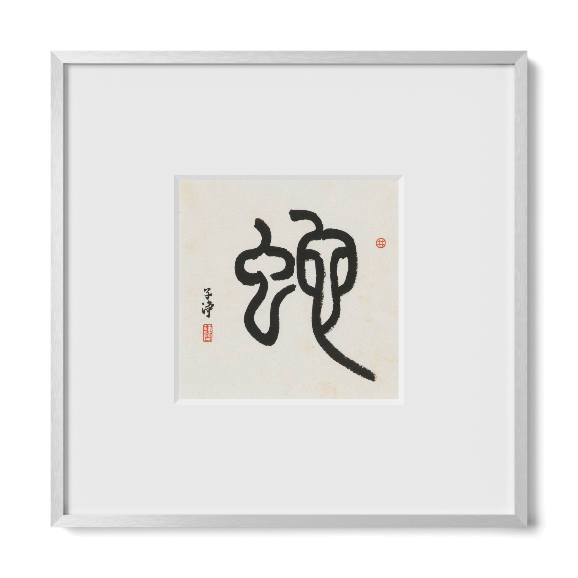 Thumbnail Label: 10X10" Silver Premium Metal | Gallery Source: Transparent