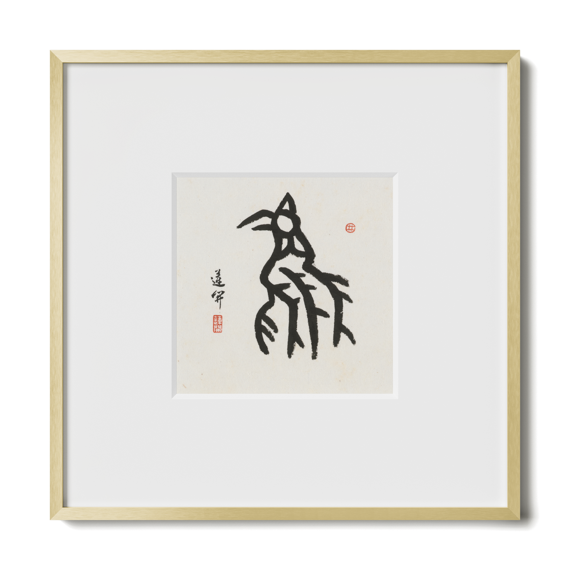 Thumbnail Label: 10X10" Gold Premium Metal | Gallery Source: Transparent