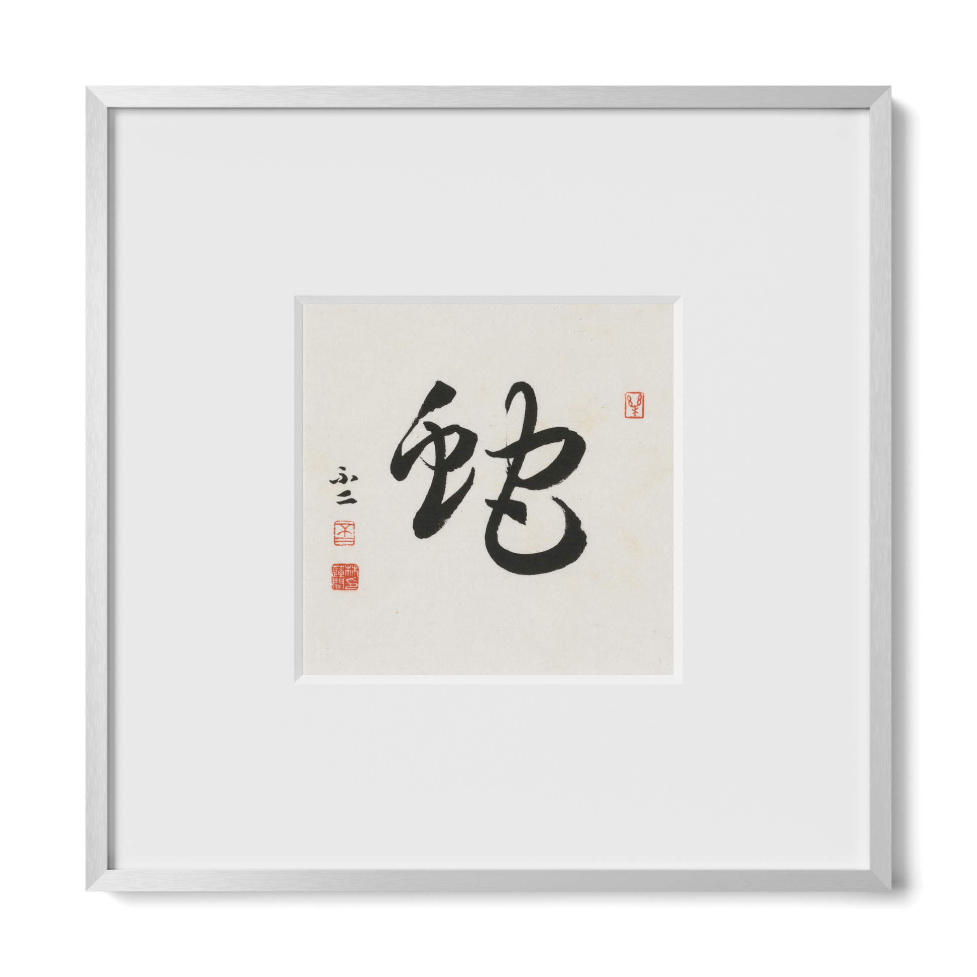 Thumbnail Label: 10X10" Silver Premium Metal | Gallery Source: Transparent