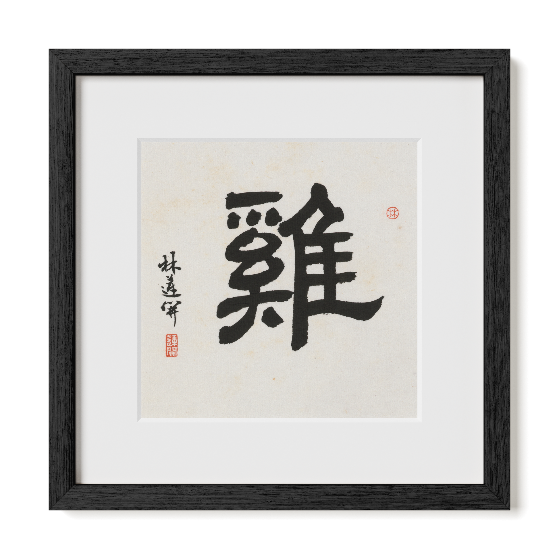 Thumbnail Label: 12X12" Black Premium Oak | Gallery Source: Transparent