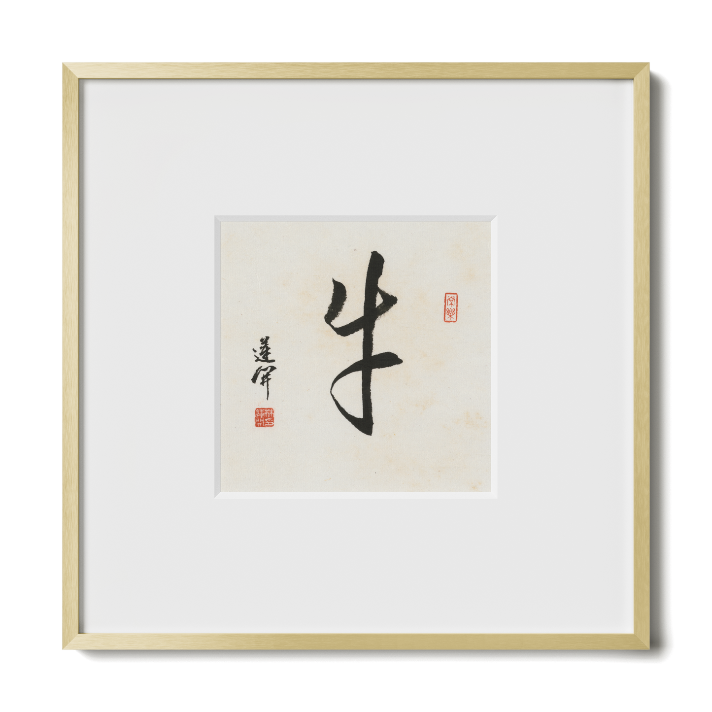 Thumbnail Label: 10X10" Gold Premium Metal | Gallery Source: Transparent