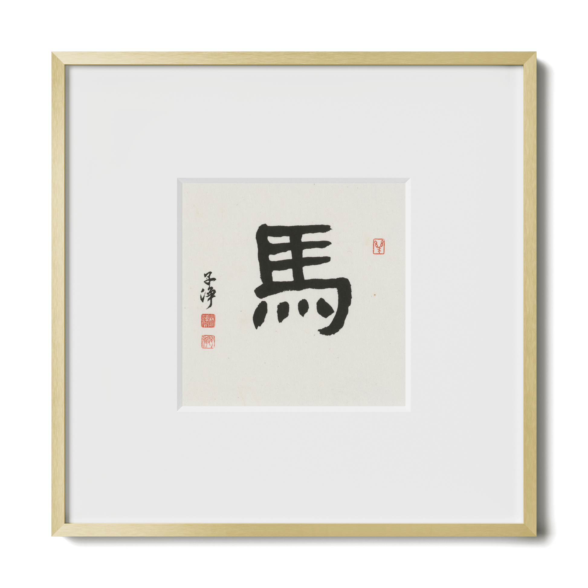 Thumbnail Label: 10X10" Gold Premium Metal | Gallery Source: Transparent