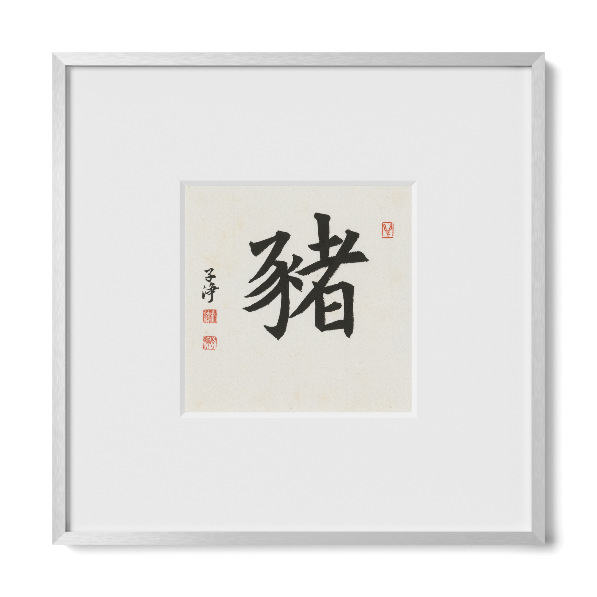 Thumbnail Label: 10X10" Silver Premium Metal | Gallery Source: Transparent