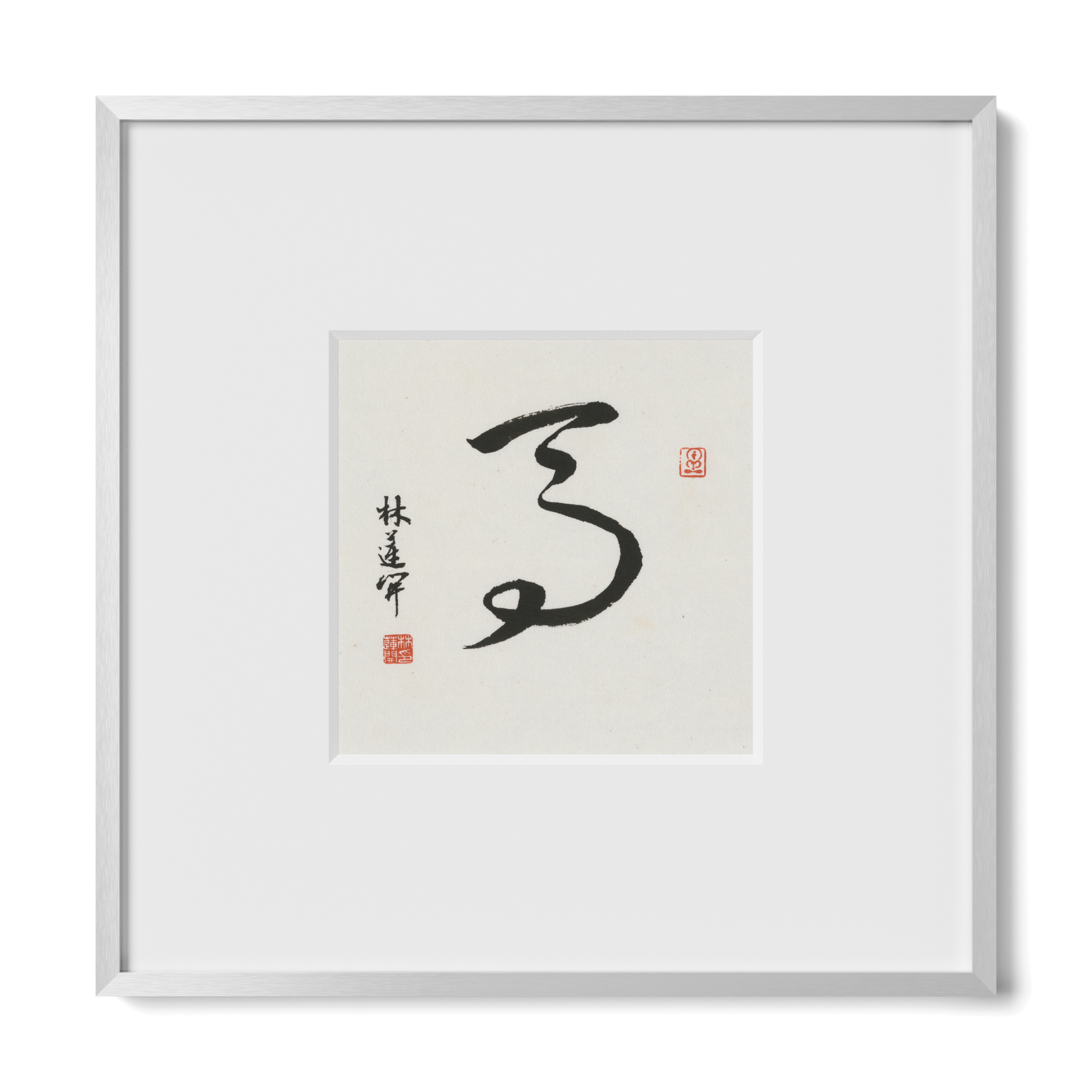 Thumbnail Label: 10X10" Silver Premium Metal | Gallery Source: Transparent