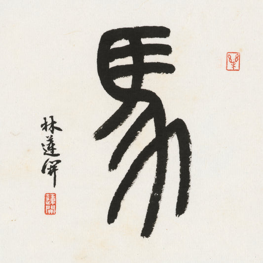 Horse Seal Script Chinese zodiac calligraphy artwork | Gallery Role: Artwork Hero